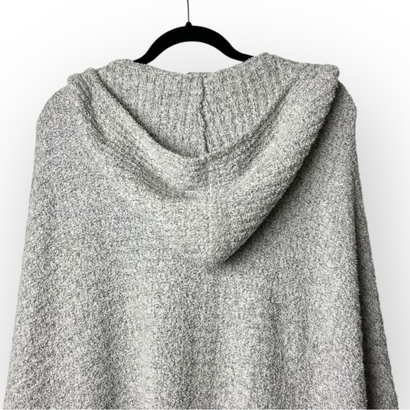 Softies Grey Super Soft Hooded Waterfall Sweater OS - Picture 4 of 6